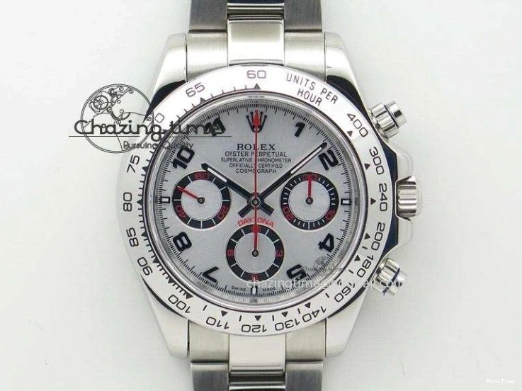 MiroTime 0423 Thermal Daytona 116506 Middle East Edition Bp Maker Best Edition Ice Blue Blue Arabic Dial Diam Bezel On SS Bracelet A 2895